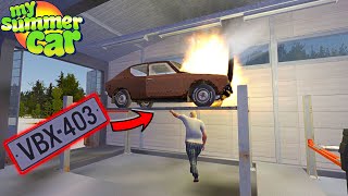 ENGINE FIRE ON INSPECTION - I'LL GET A LICENSE PLATE? - My Summer Car Story #111 | Radex