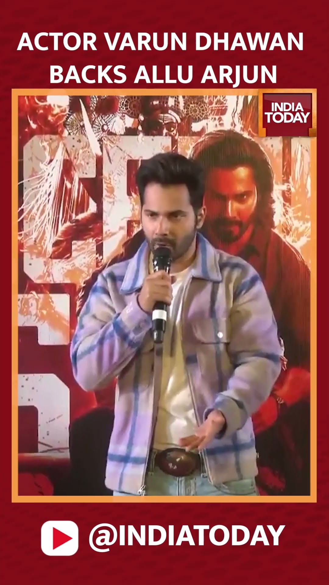 Bollywood Actor Varun Dhawan Backs Allu Arjun, Says Not To Blame An Actor For Everything #shorts