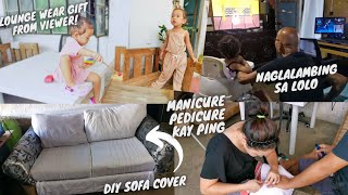 DAILY VLOG: UPDATE SA DIY SOFA COVER + MAY DUMATING NA GIFT FOR PINK FROM OUR VIEWER!