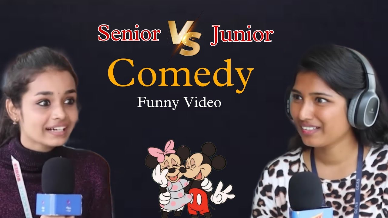 Junior vs senior comedy video in college🥰 the cute performance ️ - YouTube