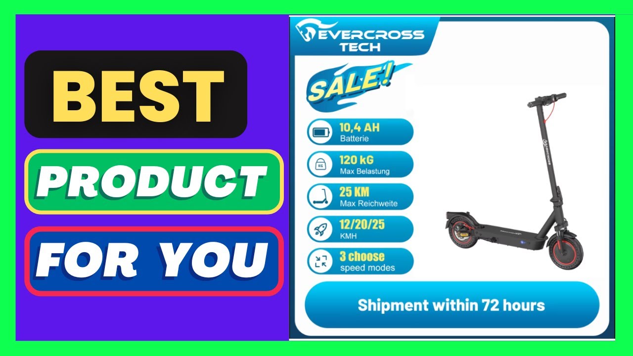 EVERCROSS TECH EV10K Pro adult electric scooter 10