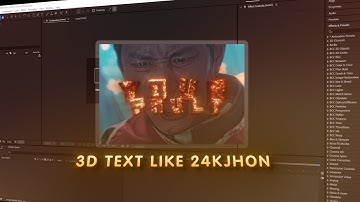3d text like 24kjhon | after effects | tutorial |
