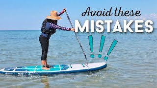 5 Common Beginner Paddle Boarding Mistakes & Helpful Tips