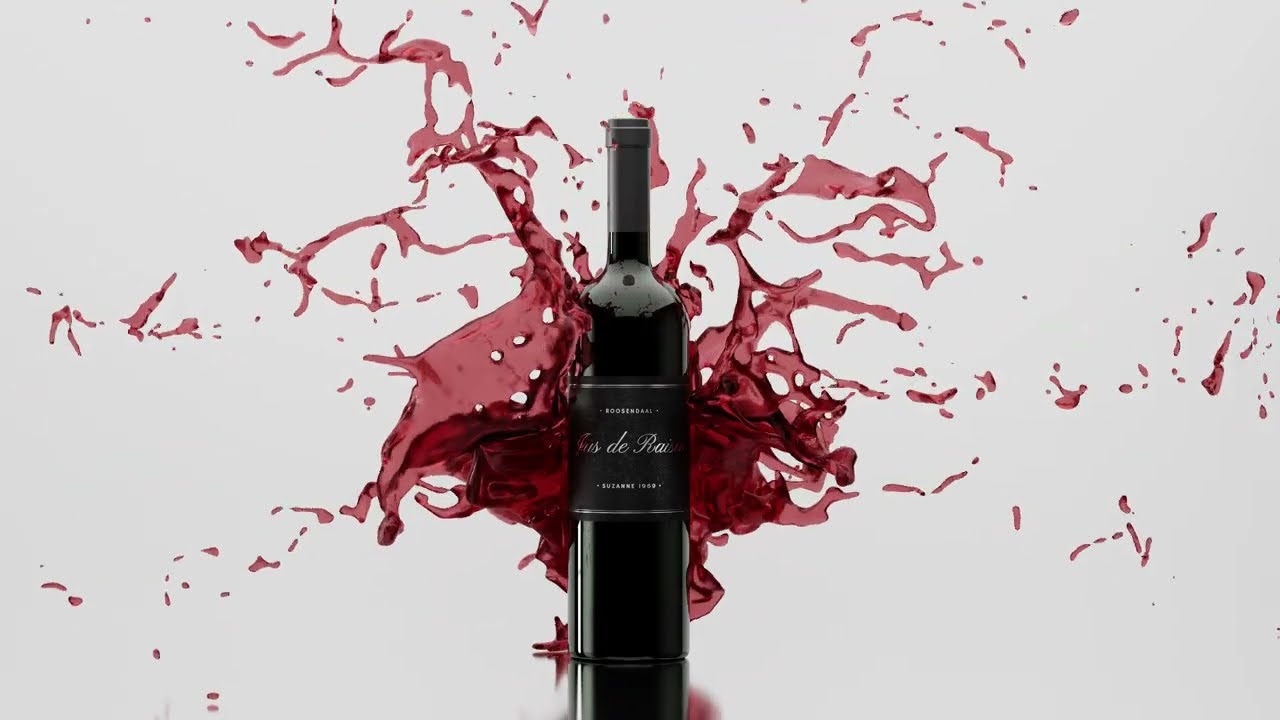 Wine Bottle 3D Animation 