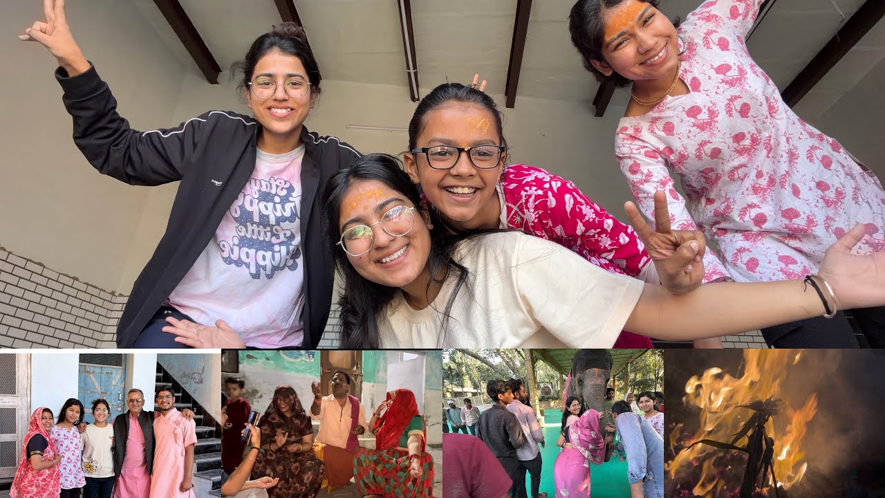 Holika dahen || grahan Vlog || Vanshika Dwivedi 