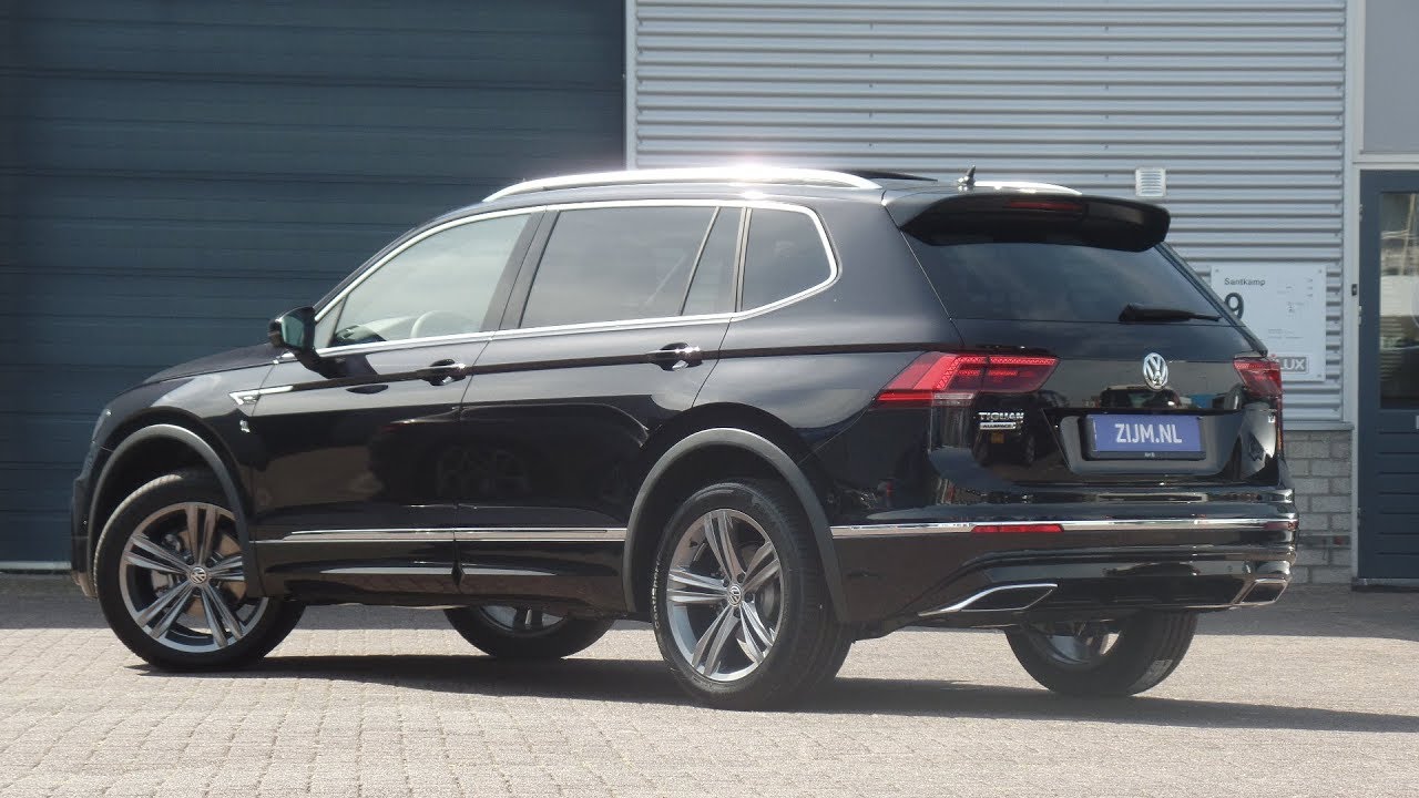 Volkswagen New Tiguan Allspace 2019 R Line Deep Black 19inch Sebring Walk Around Detail Inside