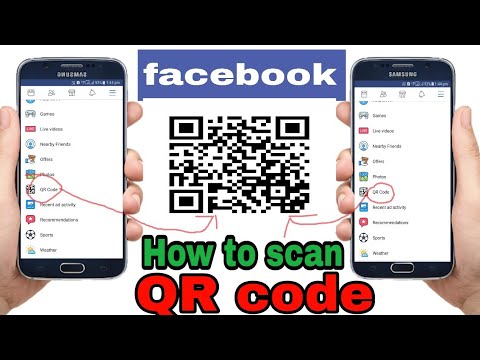 How to scan facebook QR code