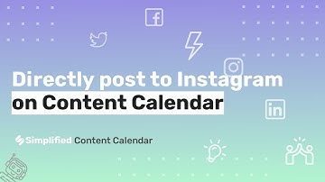 Direct Publishing to Instagram with Simplified