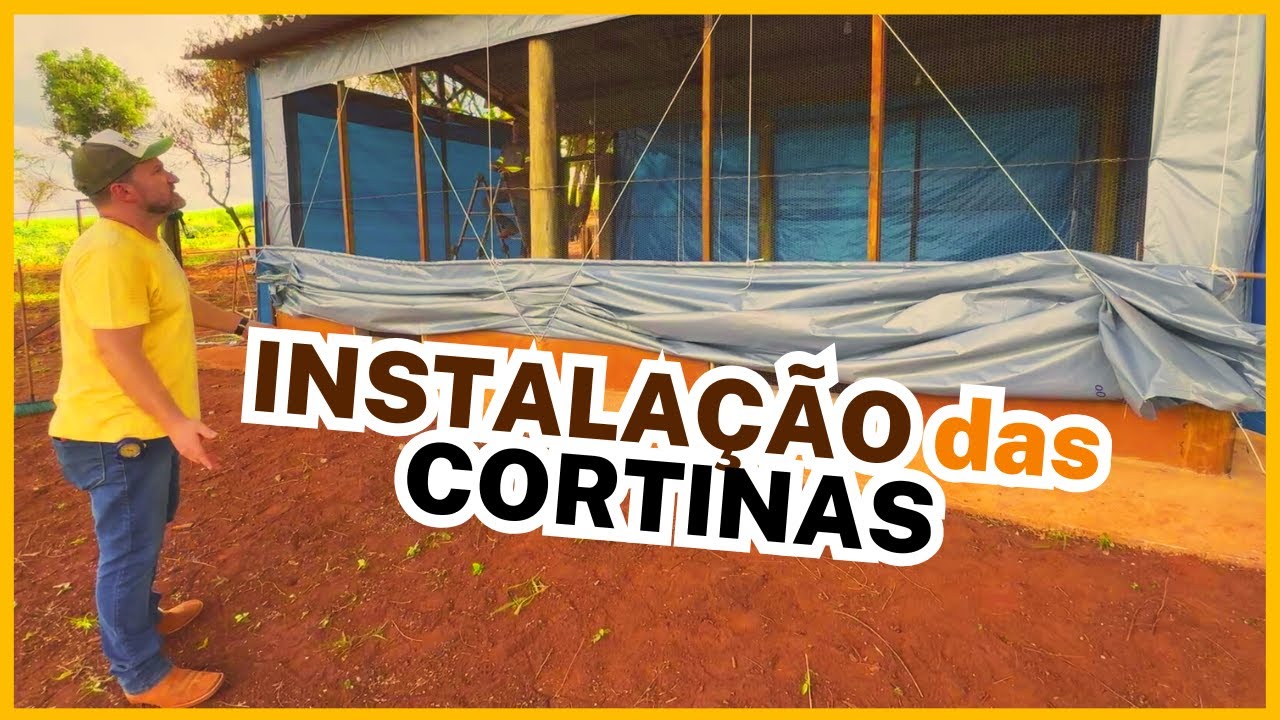 COMO INSTALAR as CORTINAS/LONAS do GALPÃO/GALINHEIRO das GALINHAS