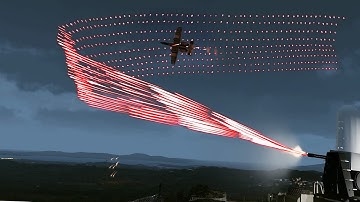 A-10 Warthog / Thunderbolt II in Action vs C-RAM - Phalanx CIWS - C RAM - Tracer - Arma 3 Simulation