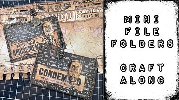 Mini file folders craft along #timholtz #craftwithme  #craftideas
