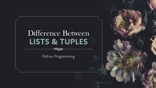 Difference B/w LISTS & TUPLES #python #programming #interview #question #data #structures #mutable