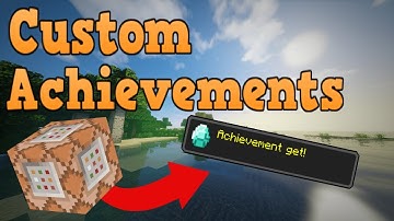 Minecraft Bedrock Edition Custom Achievements Command Block Scoreboard Tutorial Creation