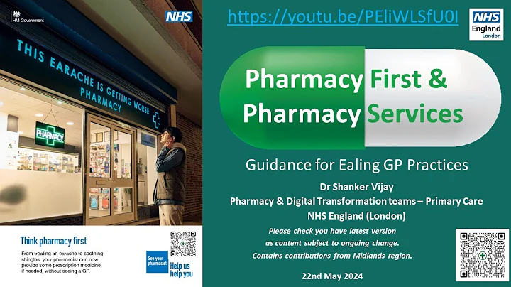 Pharmacy First & Pharmacy Services - Webinar for Ealing GP Practices North West London ICB