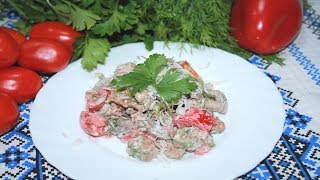 Вкусно так, что невозможно остановится. Салат быстро и вкусно. Вкусно так, что невозможно остановится. Салат быстро и вкусно.