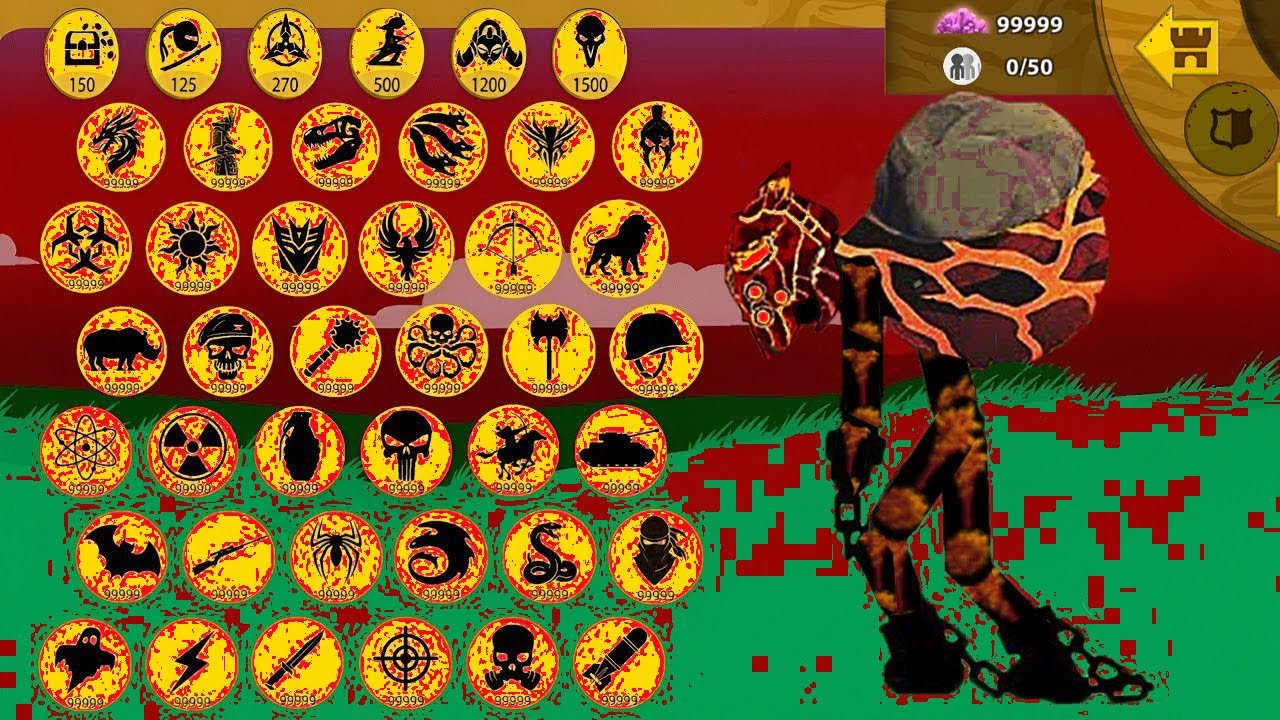 INSANE! x999999 Lava Super Boss Army Destroys Classic Campaign - HACK STICK WAR LEGACY 