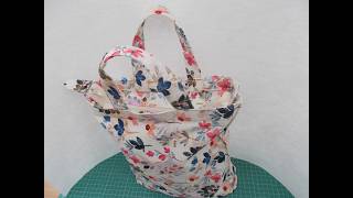 SEW TOTALLY TRISHA - ZIPPED SYBIL SHOPPER BAG