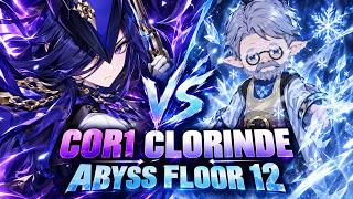 C0R1 CLORINDE VS ABYSS FLOOR 12 | GENSHIN IMPACT