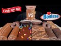 ASMR LITTLE DEBBIE VS HOSTESS CHOCOLATE SNACK CAKES! CHOCOLATE CUPCAKES, DONUTS, BROWNIE, WAFER 먹방