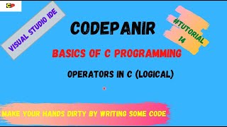 Logical operators in C #tutorial14