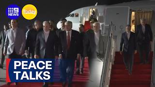 Officials prepare for Iran-US peace talks | 9 News Australia