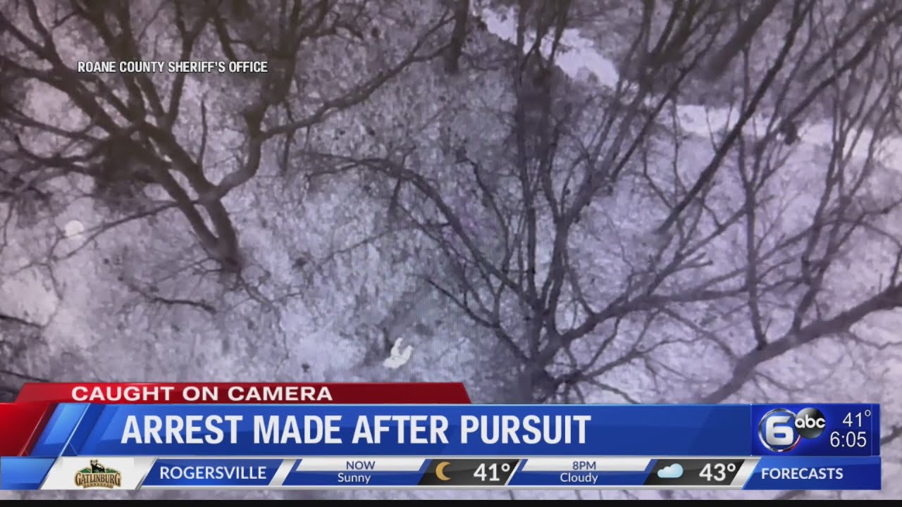 Arrest made after pursuit caught on camera - YouTube