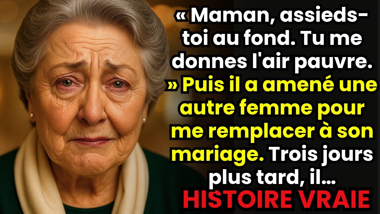 « Mon fils a dit que je lui avais donné l'air pauvre – trois jours après son mariage, il a reçu... »