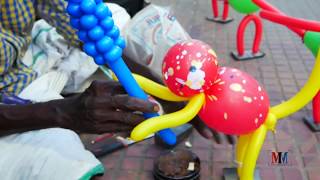 பலூன் பொம்மைகள் செய்வது எப்படி.? I The king of Balloon toys maker I The Made in Madras