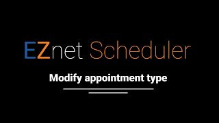 Change appointment type