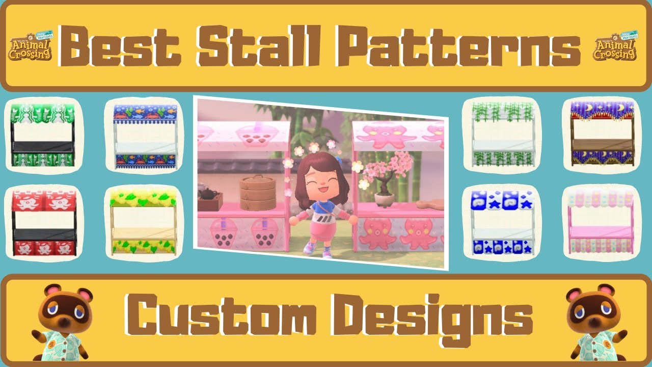 Best Stall Patterns Custom Designs In Animal Crossing New Horizons