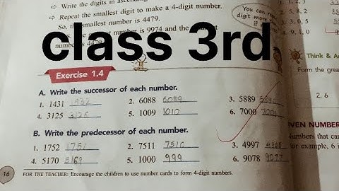 Class 3 | Ex 1.4| Super Maths Star| Chapter 1| Numbers | #class3 #maths #supermaths #mathematics
