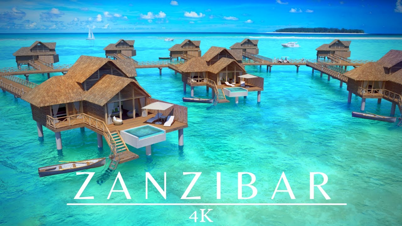 Zanzibar Island 4K Drone 🇹🇿 Tanzania Summer Vibes