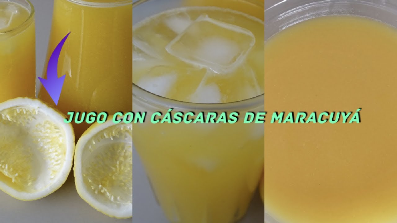 Refresco con cáscaras de maracuyá delicioso y rendidor excelente  para negocio.