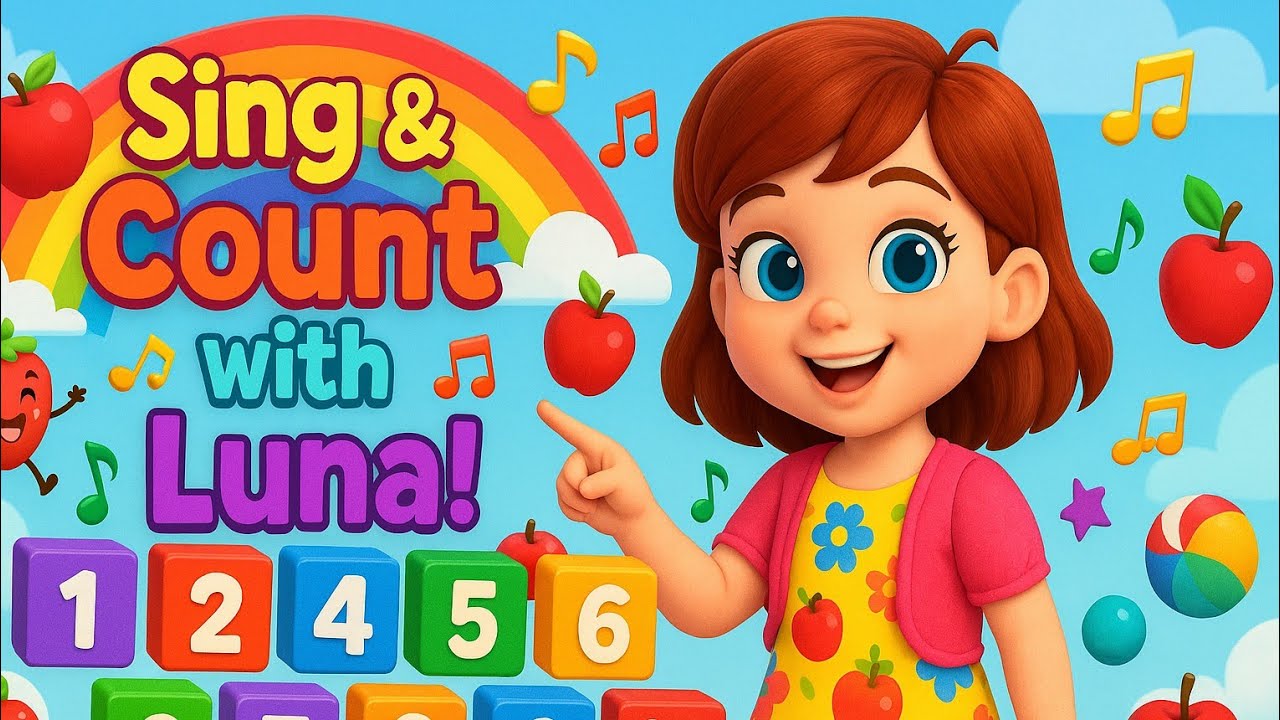 Count to 10 with Rolling Red Apples! | Fun Kids Song for Learning ...