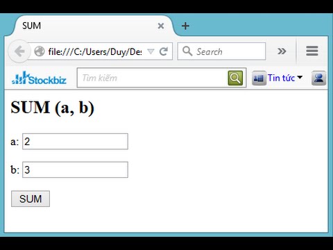 Video Bài 1. Cách tính tổng 2 số với Javascript cực đơn giản - youtube