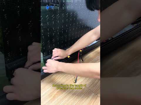 How the MDS transparent LED display is installed