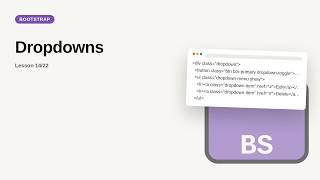 Dropdowns | Bootstrap Components Tutorial