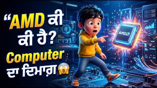 AMD ਕੀ ਹੈ?  Computer ਦਾ Brain Explained | CPU &amp; GPU Easy Explanation for Kids
