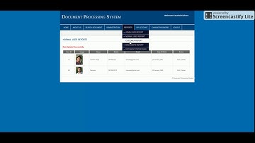 PHP and MySQL Project on Document Tracking System