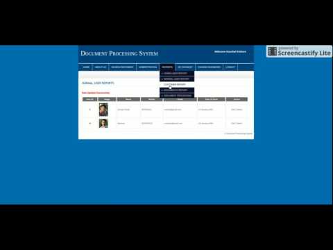 PHP and MySQL Project on Document Tracking System