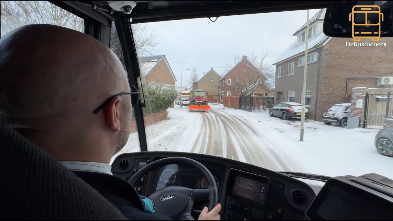 SNEEUW in SITTARD - BUS POV Sittard → Born → Sittard