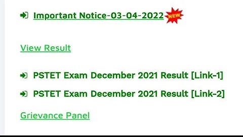 Pstet Exam 2021 Result Out|How to Check the Result|Stepwise Information|
