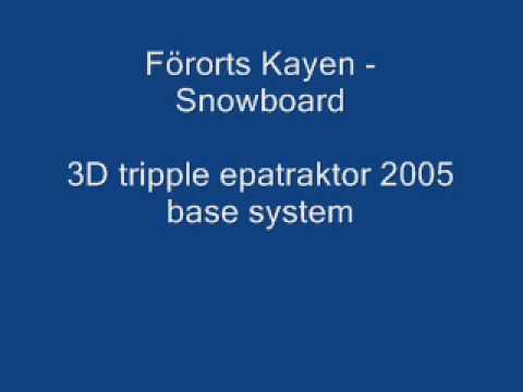 Förorts Kayen Snowboard