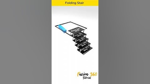 Folding Stair #cad #solidworks #mechanical #engineering #mechanism #fusion360