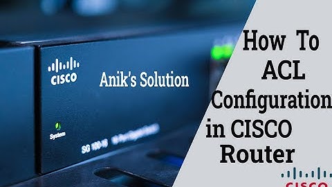 How to Configure ACL (Standard Access List) in CISCO Router | Latest Video 2021 |
