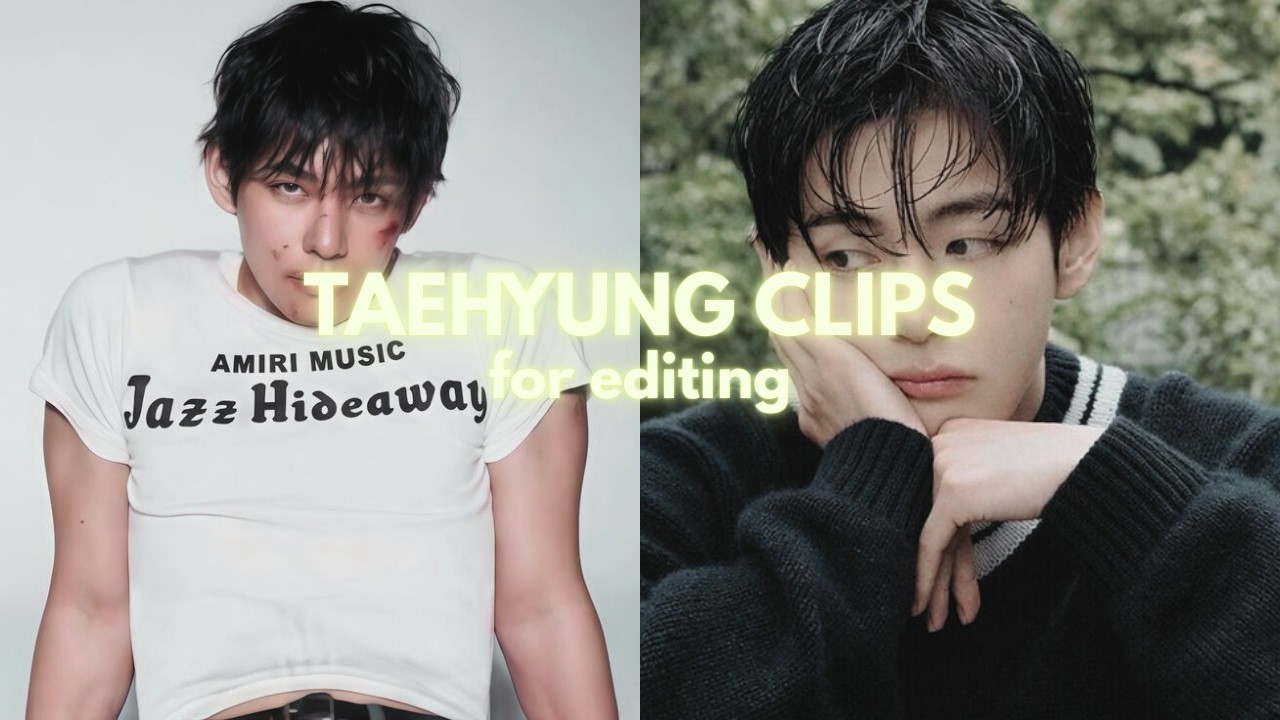 HOT TAEHYUNG twixtor clips for editing (4k)