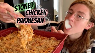 getting LIT and baking chicken parmesan *vlog*