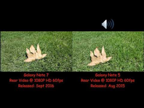 1080p HD 60FPS Comparison: Galaxy Note 7 vs. Note 5