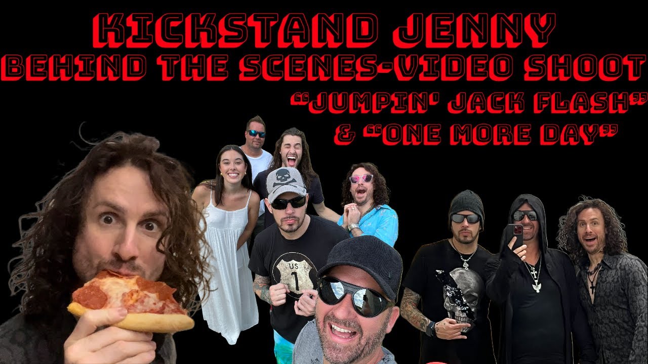 Kickstand Jenny Music Video Shoot Behind The Scenes "Jumpin' Jack Flash", "One More Day