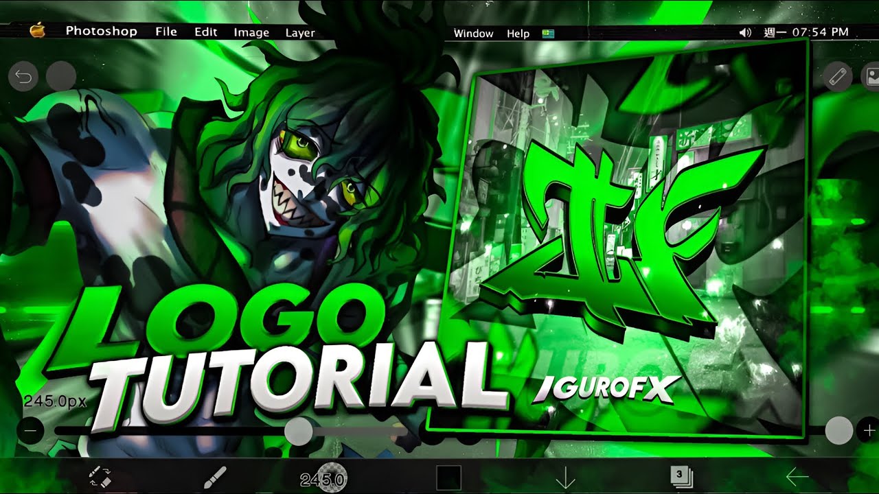 How to make logo tutorial in android/ios [easy] | ibispaintx X Toturial #anime #ibispaintx